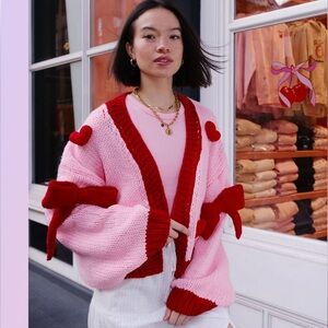 ❤️ Bow & Hearts Cardigan